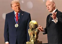 Trump recibe el Premio FIFA de la Paz durante la ceremonia del sorteo del Mundial 2026 Trump recibe el Premio FIFA de la Paz durante la ceremonia del sorteo del Mundial 2026