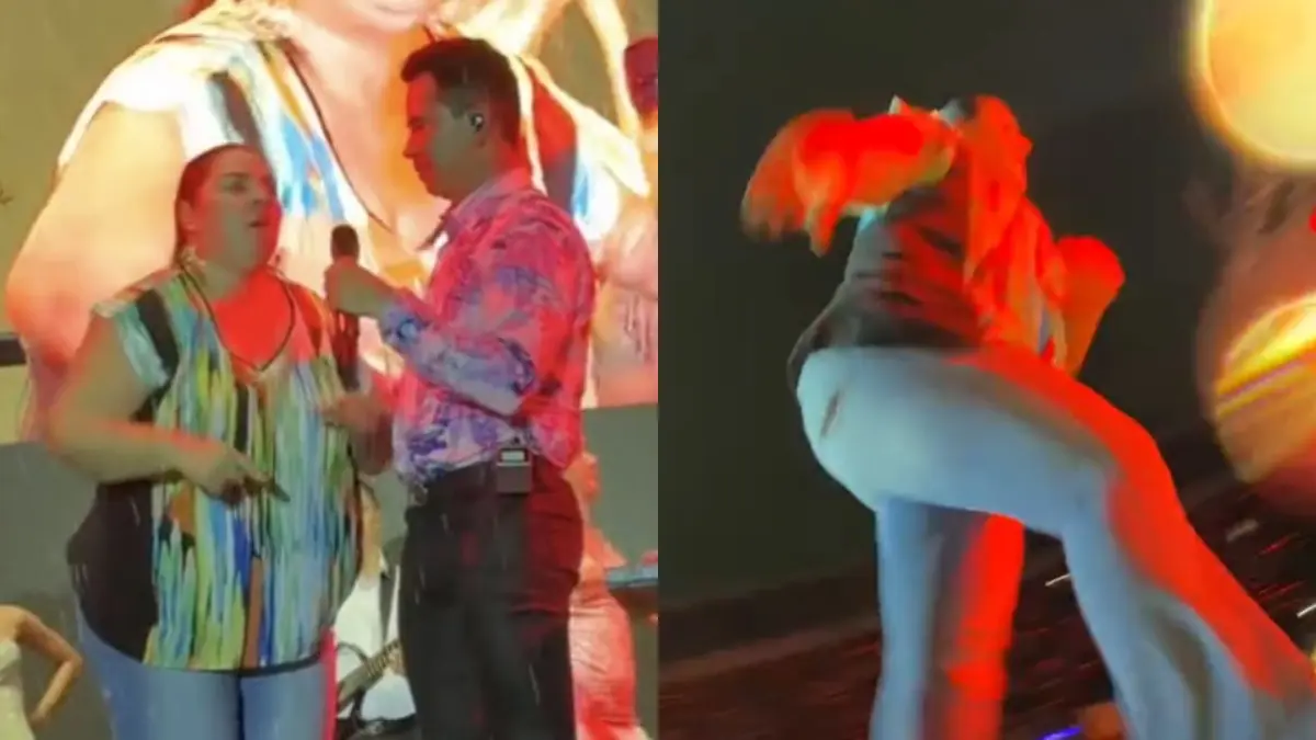 VIDEO | Mujer interrumpe concierto de Jhonny Rivera para exponer la infidelidad de su esposo