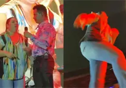VIDEO | Mujer interrumpe concierto de Jhonny Rivera para exponer la infidelidad de su esposo