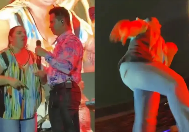 VIDEO | Mujer interrumpe concierto de Jhonny Rivera para exponer la infidelidad de su esposo