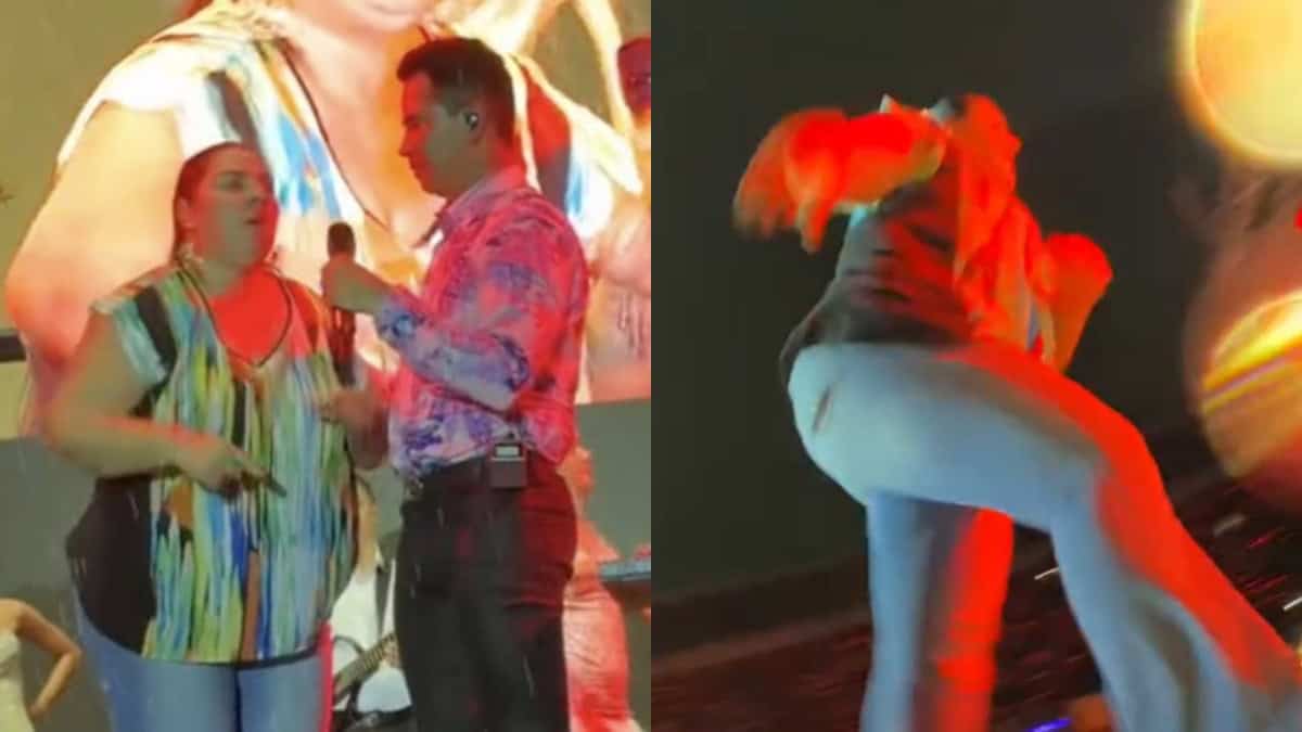 VIDEO | Mujer interrumpe concierto de Jhonny Rivera para exponer la infidelidad de su esposo