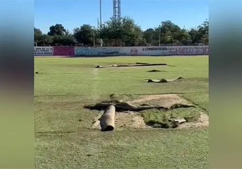 Dañan campo deportivo en Etchojoa; autoridades toman medidas Dañan campo deportivo en Etchojoa; autoridades toman medidas