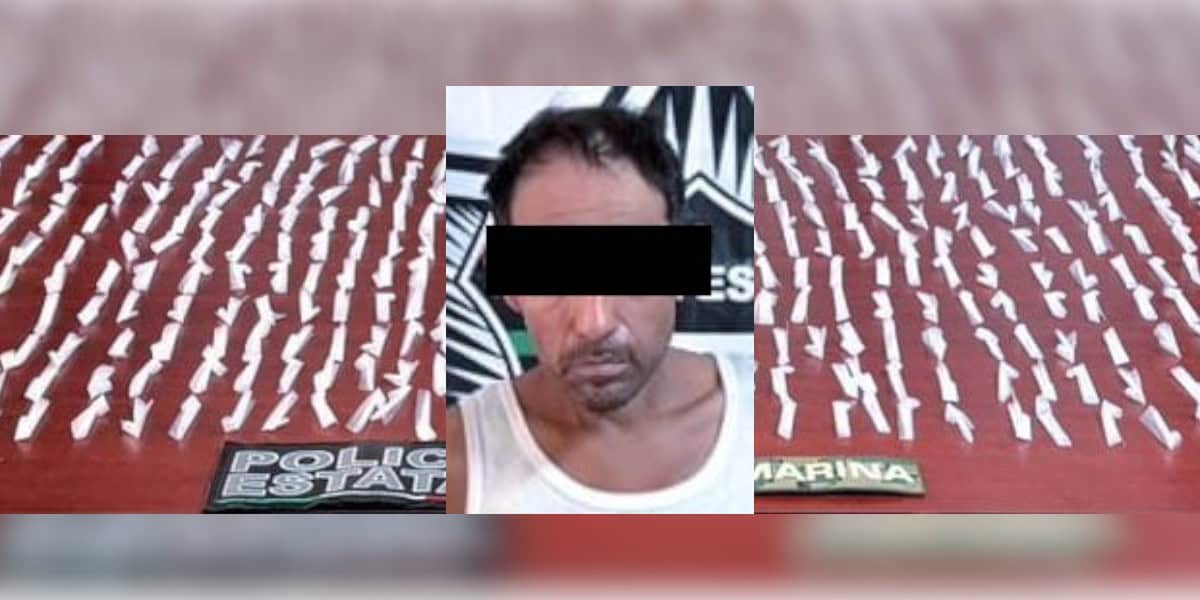 Detienen a sujeto con droga en Esperanza, al norte de Ciudad Obregón