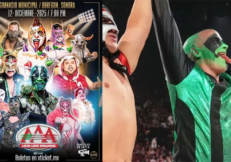 ¡Prepárate, Obregón! Llega el espectáculo de Lucha Libre AAA, un evento totalmente familiar