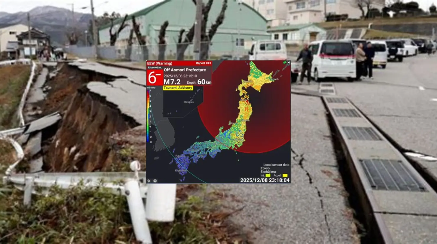 Sismo de 7.6 en Japón activa alerta de tsunami y evacúan a más de 13 mil personas