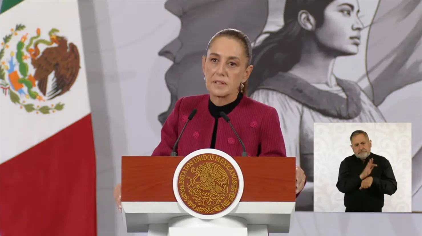 Sheinbaum espera hoy un acuerdo con Estados Unidos tras amenaza de Trump por el agua