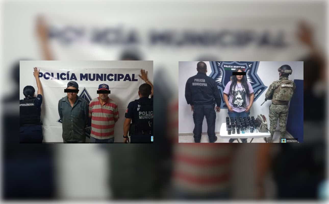 Capturan a tres presuntos ladrones en Ciudad Obregón