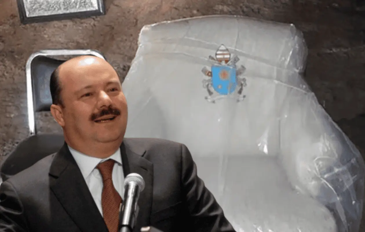 El "trono" papal se convirtió en símbolo de los excesos del exgobernador.