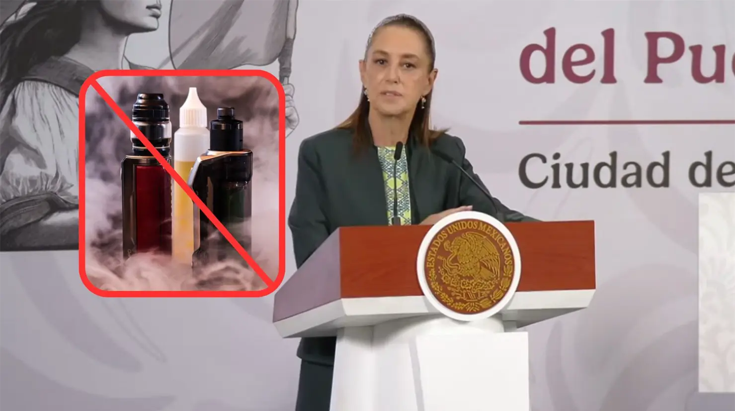 "Hacen muchísimo daño": Sheinbaum advierte sobre los vapeadores tras su prohibición en México