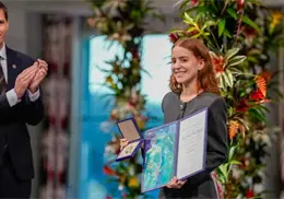Hija de María Corina Machado recibe el premio Nobel de la Paz en Oslo en nombre de su madre Hija de María Corina Machado recibe el premio Nobel de la Paz en Oslo en nombre de su madre