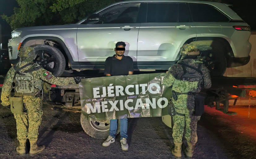 Detienen a sujeto con armamento en Navojoa