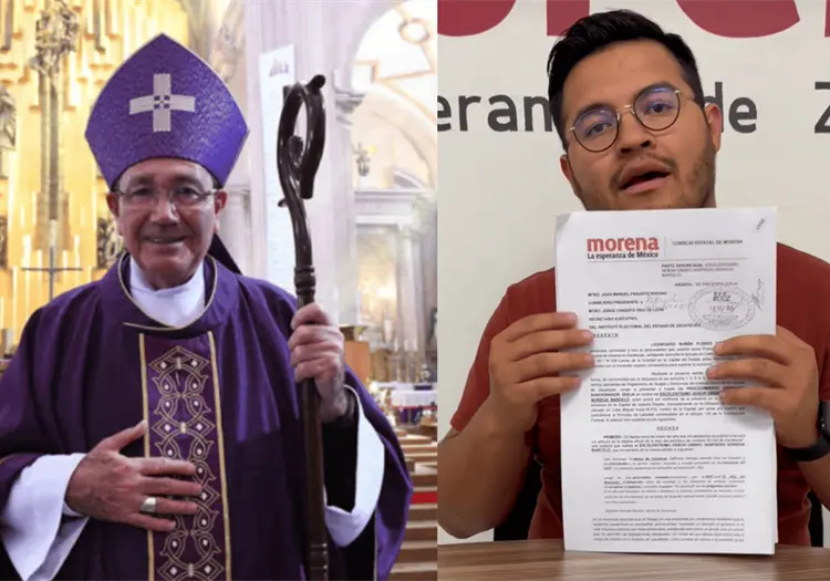 Morena denuncia ante el IEEZ al obispo de Zacatecas por manipular a la ciudadanía