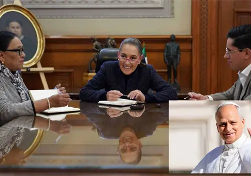 Claudia Sheinbaum invita al papa León XIV a visitar México Claudia Sheinbaum invita al papa León XIV a visitar México