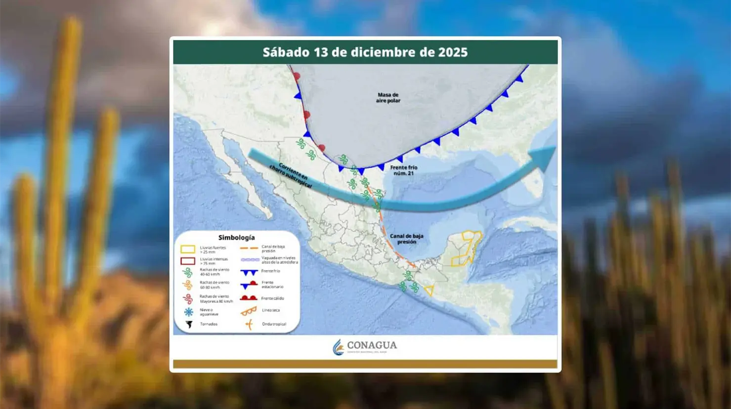 Clima en Sonora hoy sábado 13 de diciembre: mañanas frías y tardes cálidas sin lluvias