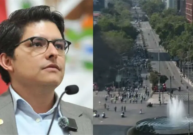 Diputado de Morena afirma que no hubo asistentes durante marcha de la Gen Z
