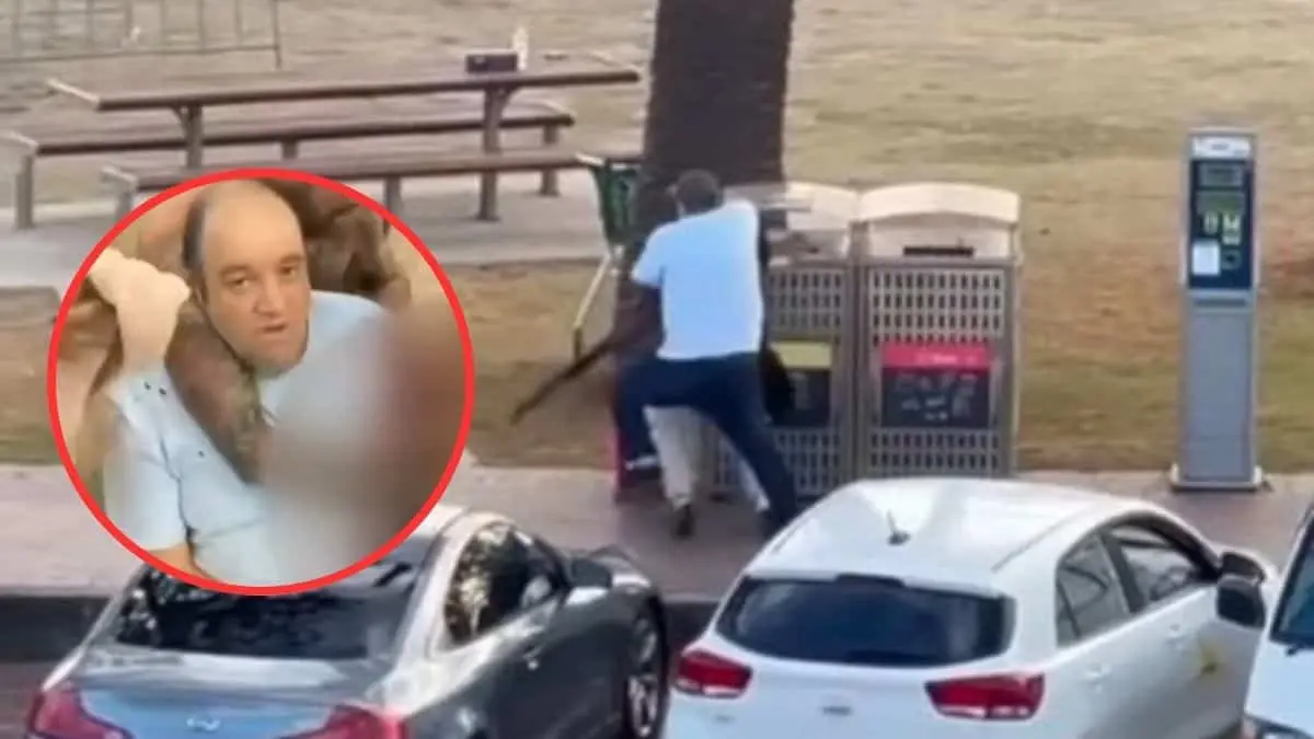 Ahmed al Ahmed, permaneció oculto detrás de un vehículo durante varios segundos