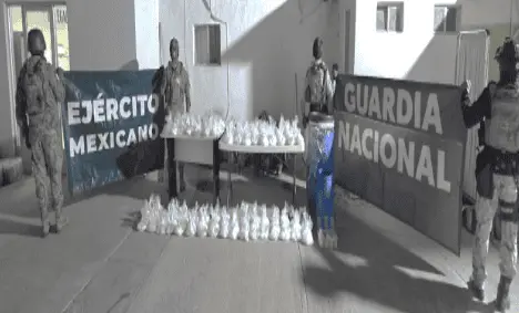 Decomisan más de 80 kilos de cristal durante cateo en San Luis Río Colorado