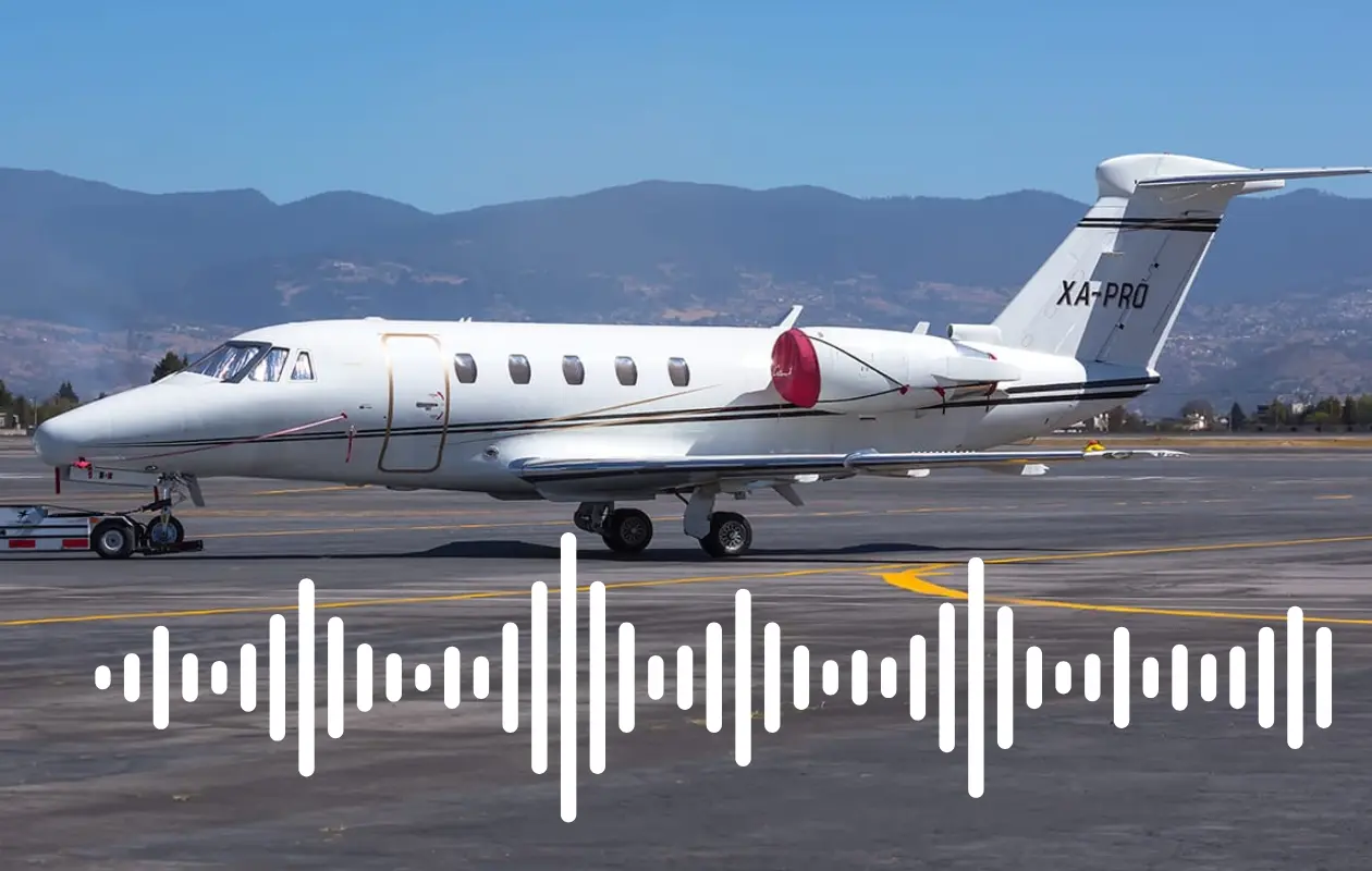 Se difundió la comunicación entre la torre de control y la aeronave.