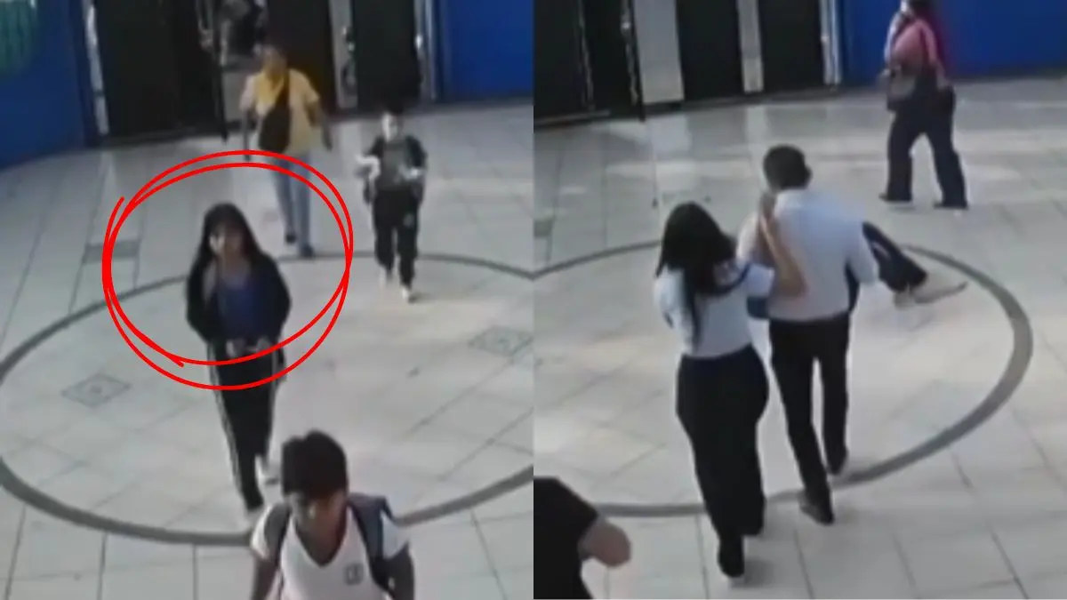 VIDEO | Entra viva a la escuela y sale muerta en brazos de su profe