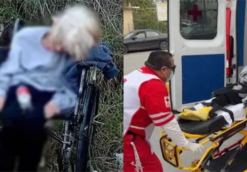 Abuelita es abandonada en plena carretera de Tamaulipas Abuelita es abandonada en plena carretera de Tamaulipas