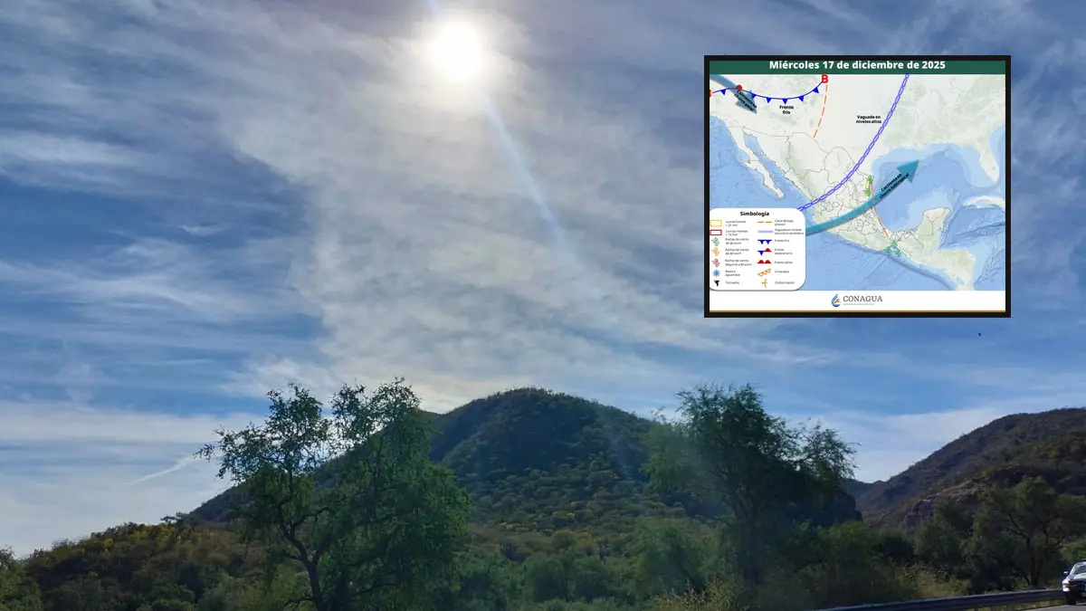 Clima cálido se espera para este miércoles en Sonora.