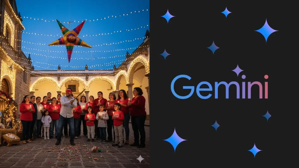 La tecnología de Gemini permite transformar fotografías comunes en imágenes con un estilo propio de las posadas
