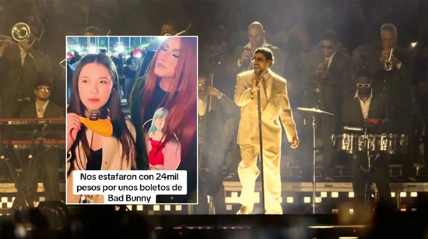 VIDEO | Jóvenes exponen cómo fueron estafados con boletos para Bad Bunny en CDMX; pierden 24 mil pesos