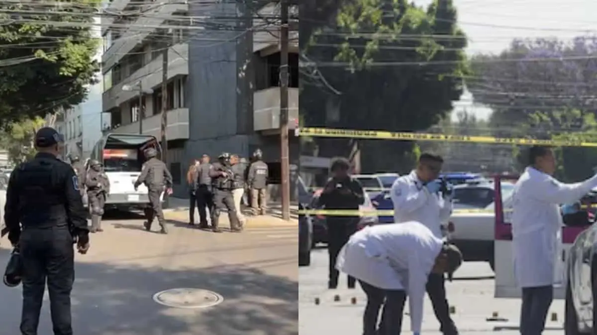 Durante la intervención, un sujeto disparó contra los elementos de seguridad