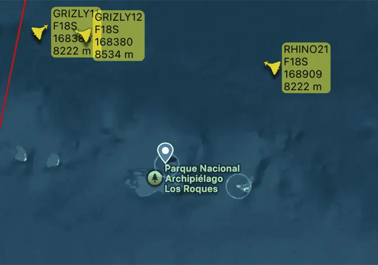 Aviones de combate de EE.UU. operan frente a Venezuela en medio de tensiones y amenazas de Trump