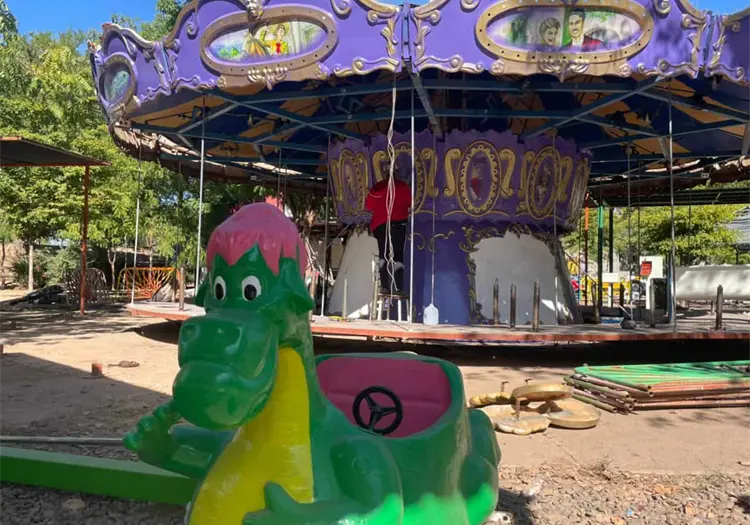 Primera etapa para modernizar el Parque Infantil Ostimuri avanza al 38 por ciento