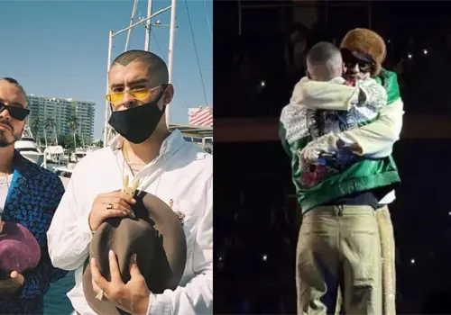 VIDEO | J balvin llega al &uacute;ltimo concierto de Bad Bunny en M&eacute;xico