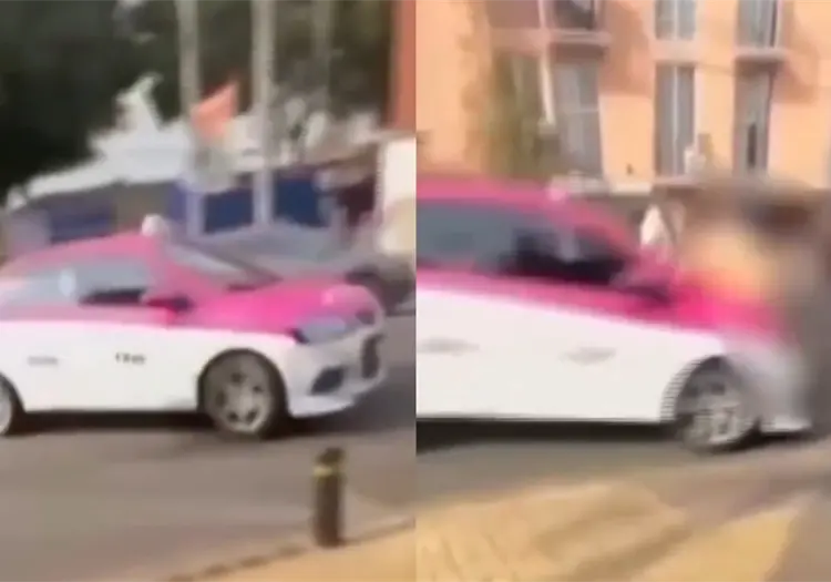 VIDEO | Taxista atropella a 4 personas durante ri&ntilde;a en la CDMX