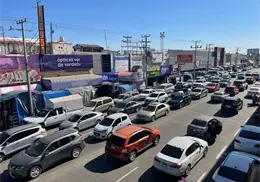 Taxistas gastan m&aacute;s combustible por embotellamientos en el centro de Obreg&oacute;n
