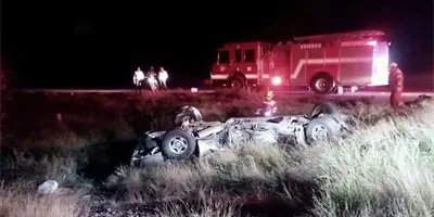 Dos lesionados en aparatoso accidente sobre la M&eacute;xico 15