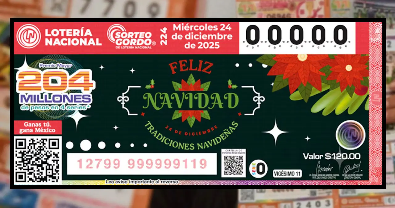 Loter&iacute;a Nacional: N&uacute;meros ganadores del Sorteo Gordo de Navidad 2025