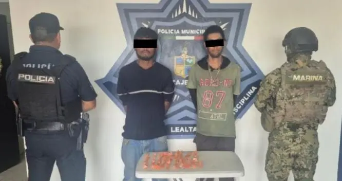 “Caen” dos con droga en la Primero de Mayo de Ciudad Obregón