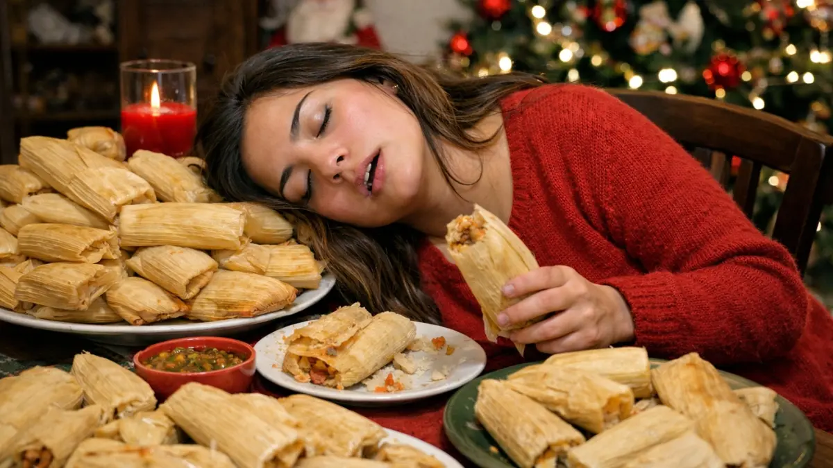 Cruz roja recuerda el caso de mujer que se comi&oacute; 20 tamales durante la Navidad y termino intoxicada