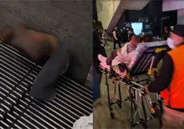 Menor de edad pierde extremidad tras quedar atrapado en escaleras el&eacute;ctricas