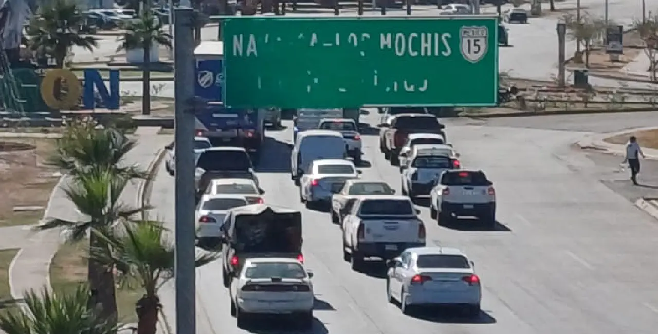 Aumenta afluencia vehicular de Cajeme en 300 por ciento