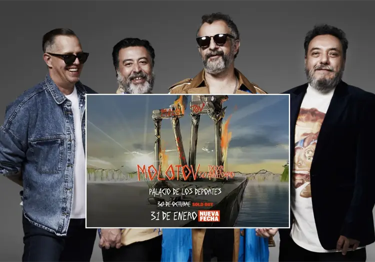 &iquest;Cu&aacute;nto cuestan los boletos para Molotov en CDMX? Detalles del concierto en el Palacio de los Deportes este 31 de enero