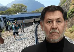 Noroña se enoja por críticas al accidente del Tren Interoceánico y acusa de “lucrar con la tragedia”
