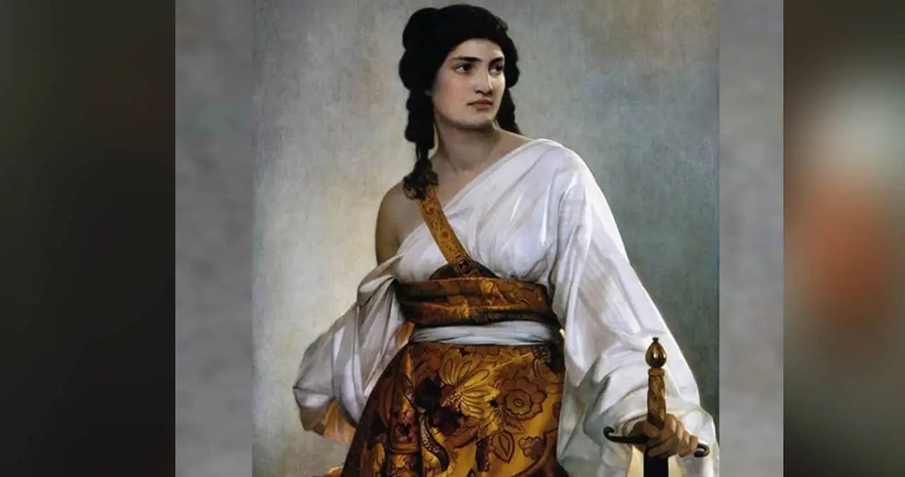 Santa Judit, hero&iacute;na b&iacute;blica que salv&oacute; a la ciudad de Betulia.