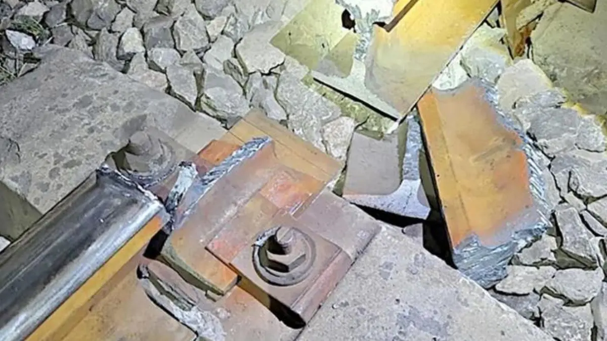 Vías del tren en Guanajuato, donde autoridades detectaron un intento de sabotaje atribuido a un grupo del crimen organizado