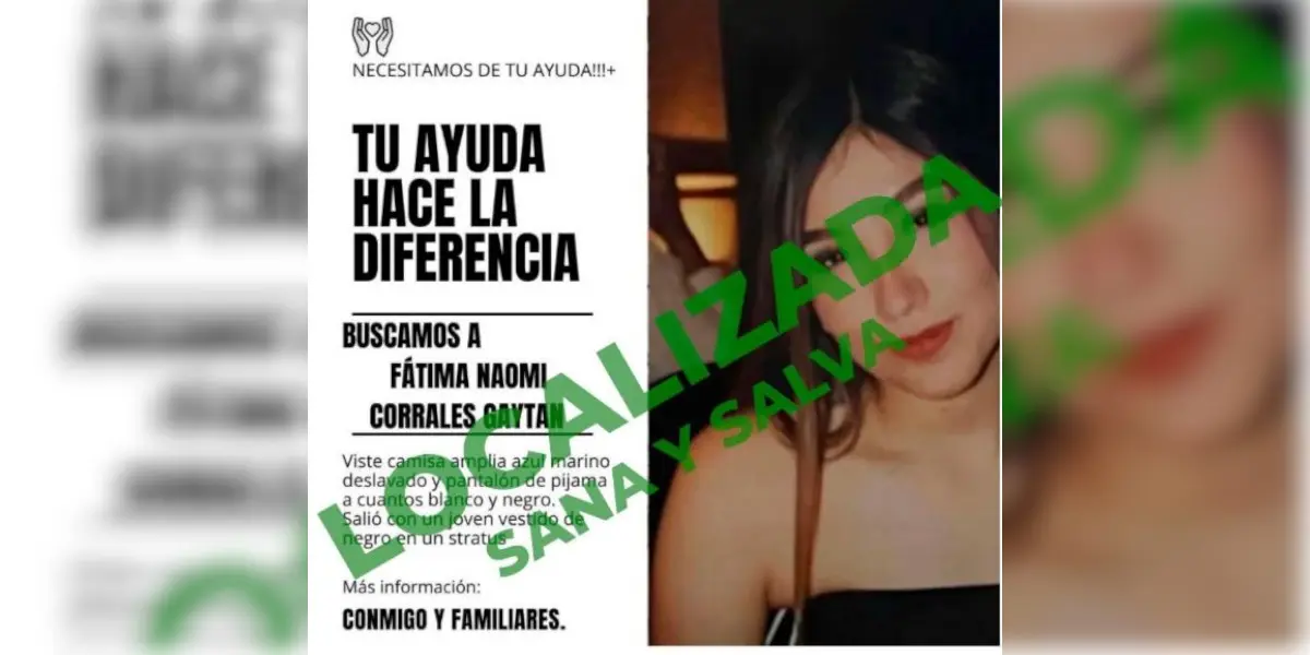 Hallan sana y salva a joven desaparecida en Ciudad Obreg&oacute;n