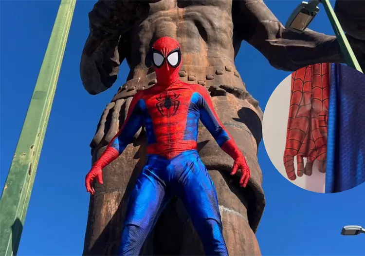 Spider-Sonorense pide apoyo para renovar su traje y seguir alegrando en Ciudad Obreg&oacute;n