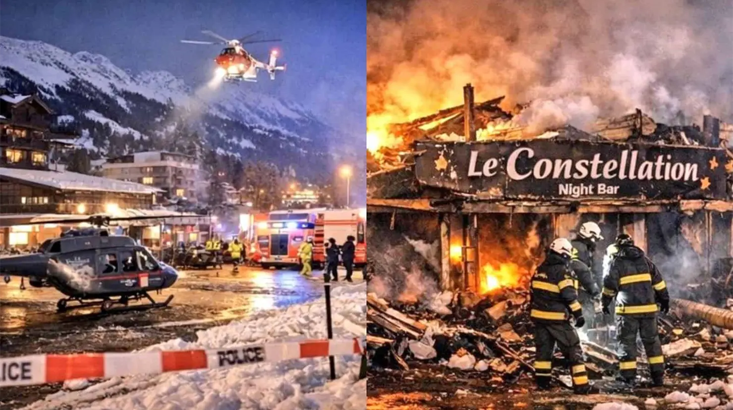 VIDEO | Así ocurrió el incendio del bar en Suiza que dejó más de 40 muertos y 115 heridos en la celebración de Año Nuevo