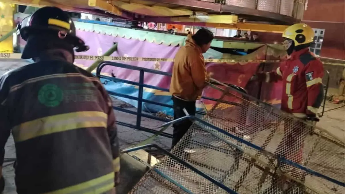 Protección Civil suspendió de forma inmediata el funcionamiento de la atracción y acordonó la zona para prevenir nuevos peligros