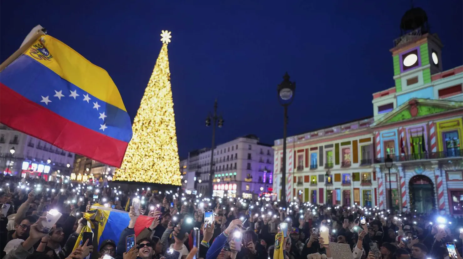 As&iacute; celebraron los venezolanos en el mundo la captura de Nicol&aacute;s Maduro