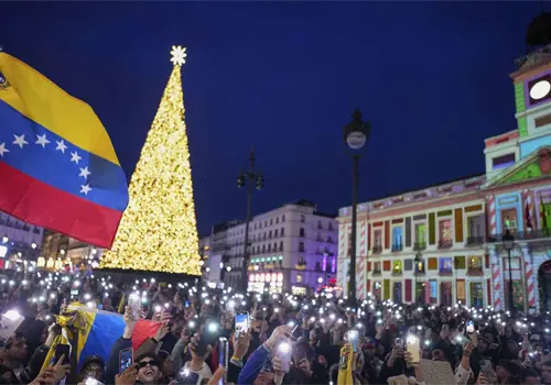 Así celebraron los venezolanos en el mundo la captura de Nicolás Maduro Así celebraron los venezolanos en el mundo la captura de Nicolás Maduro