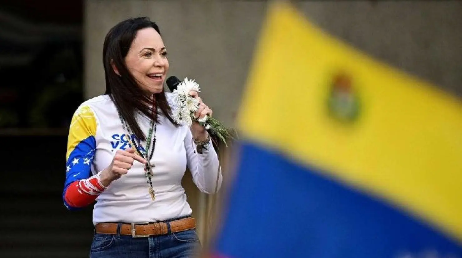 Mar&iacute;a Corina Machado proclama "la hora de la libertad" tras la detenci&oacute;n de Nicol&aacute;s Maduro